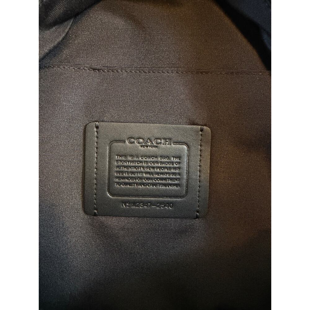 COACH West Pack Crossbody Backpack Leather Black - Picture 5 of 16